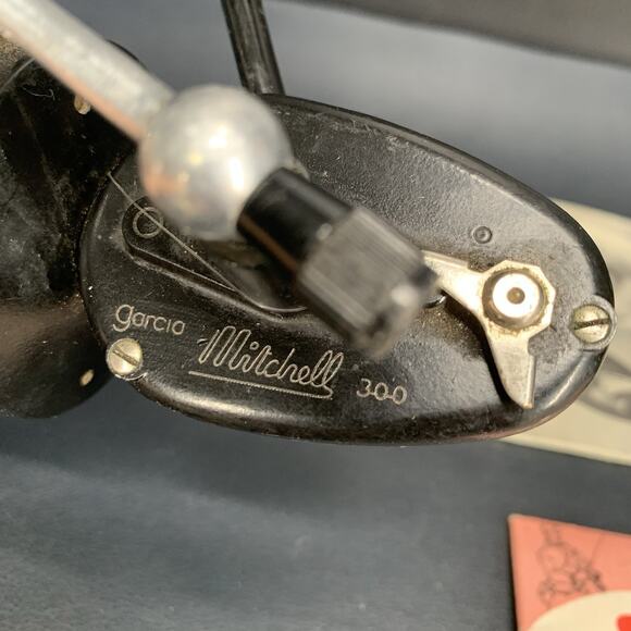 Vintage Garcia Mitchell 300 Spinning Reel - Made In France Manuals Extra Spools - Picture 10 of 16